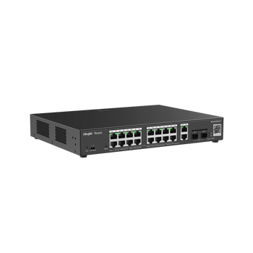 Switch Administrable REYEE 16 Puertos PoE Giga Ethernet 2 Puertos Gigabit 2 SFP 250W - RG-ES220GS-P